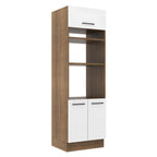 Torre Quente Madesa Agata 70 x 60 cm 3 Portas Rustic/Branco