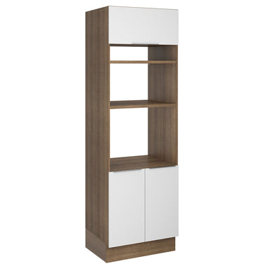 Torre Quente Madesa Stella 70 x 60 cm 3 Portas Rustic/Branco