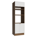 Torre Quente 70 x 60 cm 3 Portas Rustic/Branco Vik Madesa