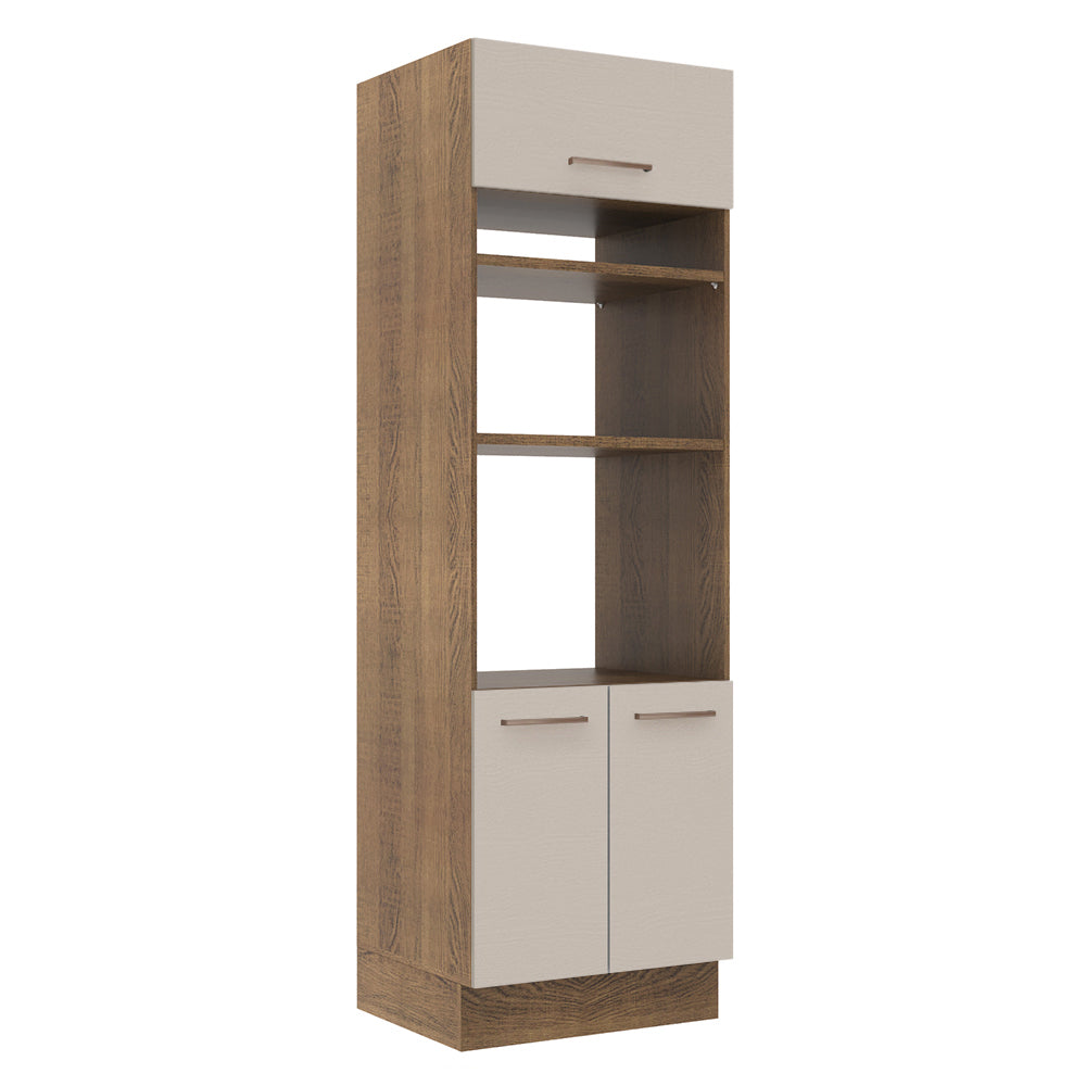 Torre Quente 70 x 60 cm 3 Portas Rustic/Crema Agata Madesa
