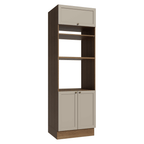 Torre Quente 70 x 60 cm 3 Portas Rustic/Crema Vik Madesa