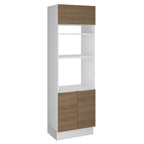 Torre Quente Madesa Stella 70 x 60 cm 3 Portas Branco/Rustic