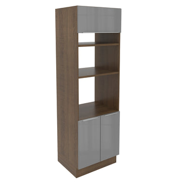 Torre Quente 70 x 60 cm 3 Portas Rustic/Cinza Lux Madesa