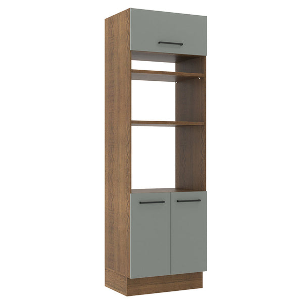 Torre Quente Madesa Agata 70 x 60 cm 3 Portas Rustic/Cinza