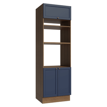 Torre Quente 70 x 60 cm 3 Portas Rustic/Azul Vik Madesa