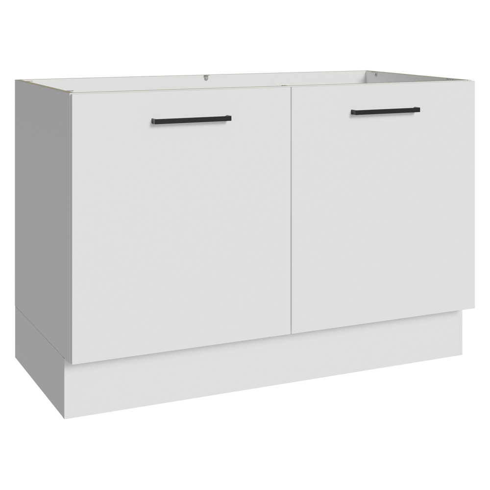 Balcão de Pia Madesa Agata 2 Portas Branco