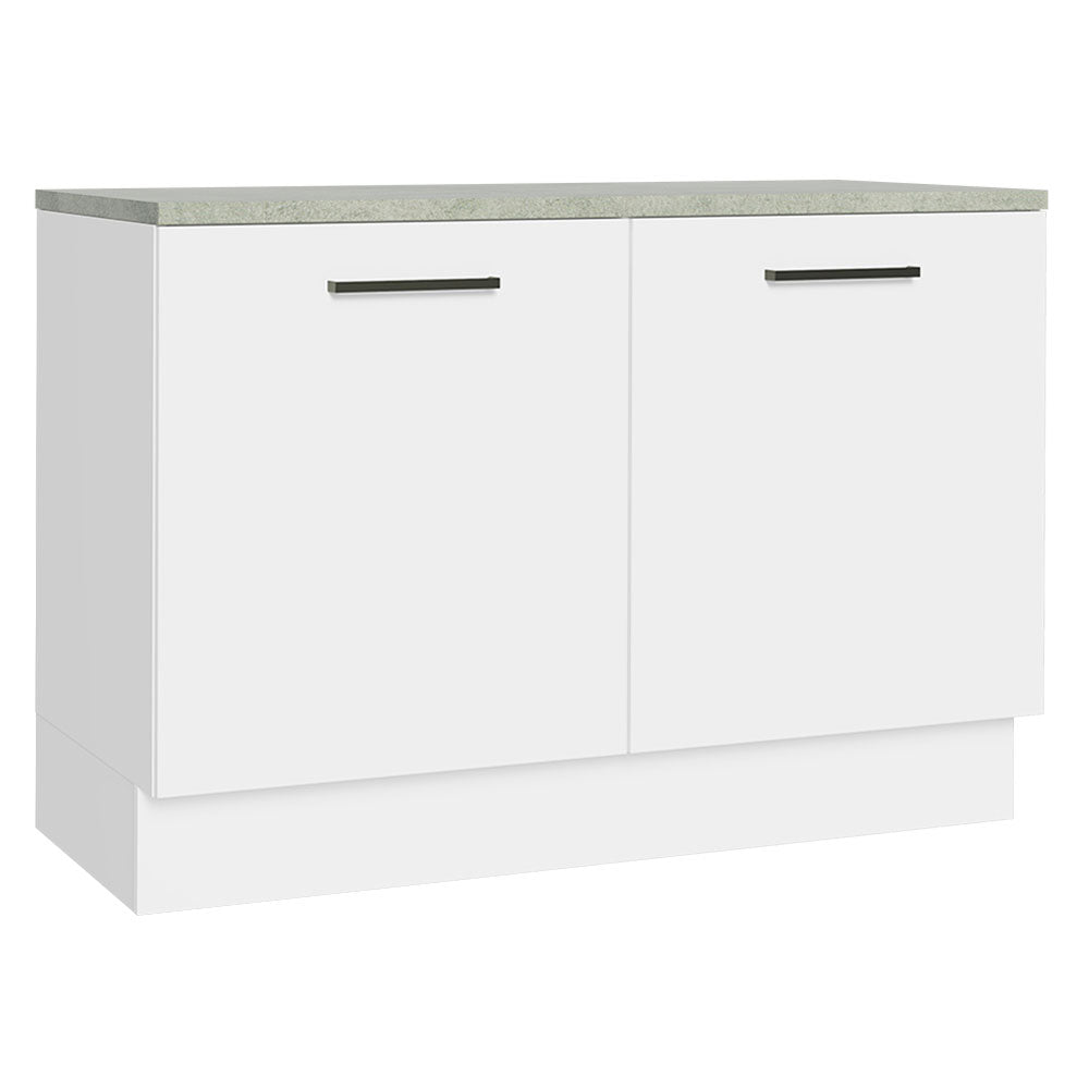 Balcão Cozinha 2 Portas (Com Tampo) Branco Agata Madesa