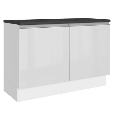 Balcão Cozinha 100% MDF 120 cm 2 Portas Branco Acordes Madesa