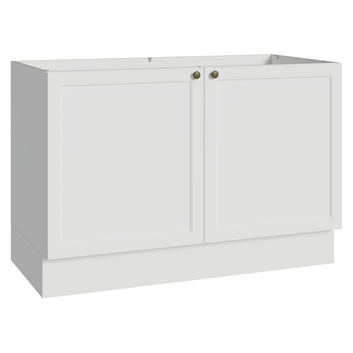 Balcão Gabinete de Pia 120 cm (Sem Tampo) Branco Vik Madesa