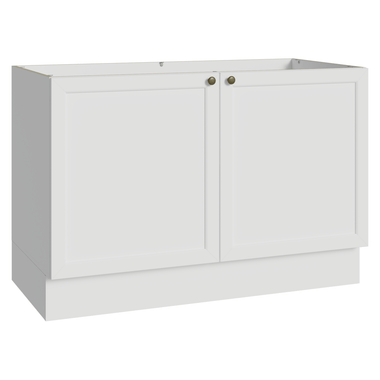Balcão Gabinete de Pia 120 cm (Sem Tampo) Branco Vik Madesa