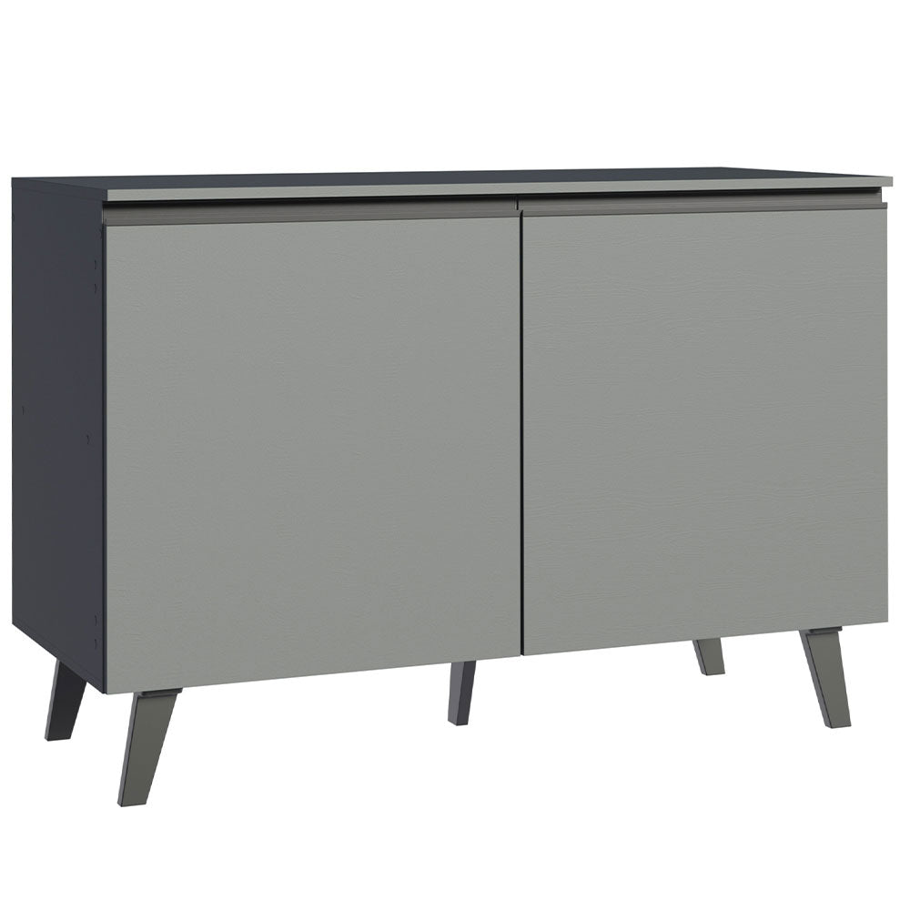 Balcão 2 Portas Com Pés Cinza Nice Madesa