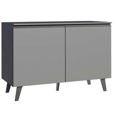 Balcão 2 Portas Com Pés Cinza Nice Madesa