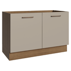 Balcão Gabinete de Pia 2 Portas Rustic/Crema Agata Madesa