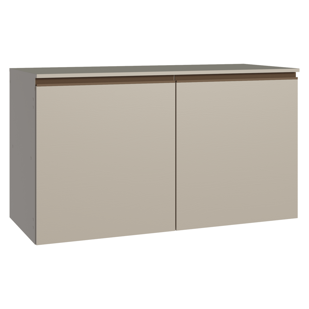 Balcão de Cozinha 120 cm 2 Portas Suspenso Crema Nice Madesa