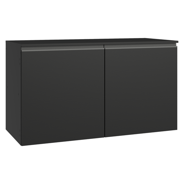 Balcão de Cozinha 120 cm 2 Portas Suspenso Preto Nice Madesa