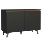 Balcão Gabinete de Pia Madesa Reims 2 Portas Preto