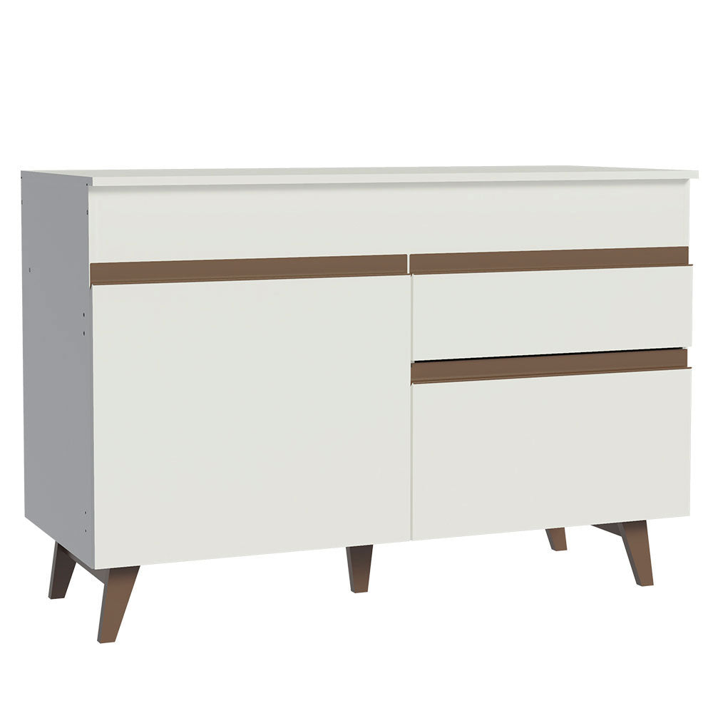 Balcão Gabinete de Pia Madesa Reims 2 Portas e 1 Gaveta Branco