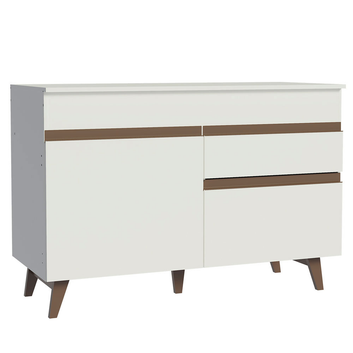 Balcão Gabinete de Pia Madesa Reims 2 Portas e 1 Gaveta Branco