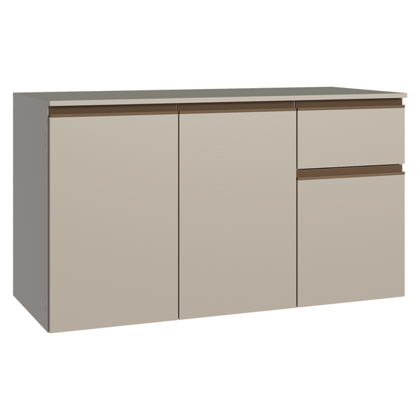 Balcão de Cozinha 120 cm 3 Portas 1 Gaveta Suspenso Crema Nice Madesa