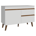 Balcão de Cozinha com 2 Portas e 1 Gaveta 120 cm Branco Pieta Madesa