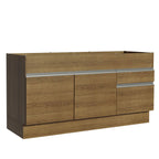 Balcão de Pia Madesa Glamy 150 cm 2 Portas e 2 Gavetas (Sem Tampo e Pia) Rustic
