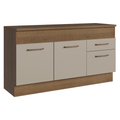 Balcão 150 cm 2 Portas e 2 Gavetas (Com Tampo) Rustic/Crema Agata Madesa