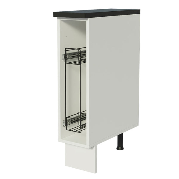 Balcão Porta-Temperos Madesa Acordes 100% MDF 20 cm (Com Tampo) Branco
