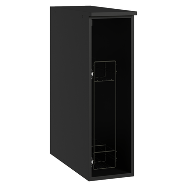 Balcão Porta-Tempeiros 20 cm Suspenso Preto Nice Madesa