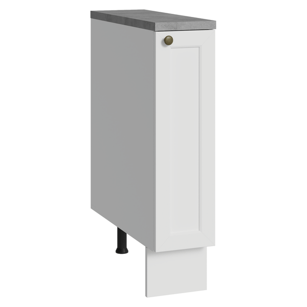 Balcão Porta-Temperos 20 cm 1 Porta Branco Vik Madesa