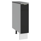 Balcão Porta-Temperos 20 cm 1 Porta Branco/Preto Lux Madesa