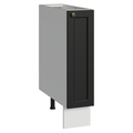 Balcão Porta-Temperos 20 cm 1 Porta (Sem Tampo) Branco/Preto Vik Madesa