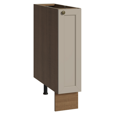 Balcão Porta-Temperos 20 cm 1 Porta (Sem Tampo) Rustic/Crema Vik Madesa