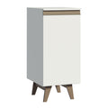 Balcão Madesa Reims 35 cm 1 Porta Branco