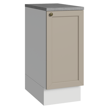 Balcão de Cozinha 35 cm 1 Porta Branco/Crema Vik Madesa