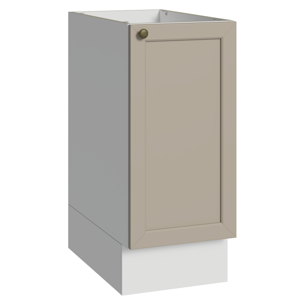 Balcão de Cozinha 35 cm 1 Porta (Sem Tampo) Branco/Crema Vik Madesa