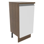 Balcão Madesa Glamy 35 cm 1 Porta Rustic/Branco
