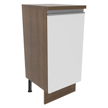 Balcão Madesa Glamy 35 cm 1 Porta Rustic/Branco