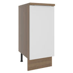 Balcão Madesa Stella 35 cm 1 Porta Rustic/Branco