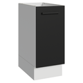 Balcão de Cozinha 35 cm 1 Porta (Sem Tampo) Branco/Preto Agata Madesa