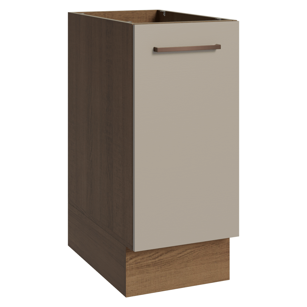 Balcão de Cozinha 35 cm 1 Porta (Sem Tampo) Rustic/Crema Agata Madesa