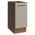 Balcão de Cozinha 35 cm 1 Porta (Sem Tampo) Rustic/Crema Agata Madesa