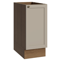 Balcão de Cozinha 35 cm 1 Porta (Sem Tampo) Rustic/Crema Vik Madesa