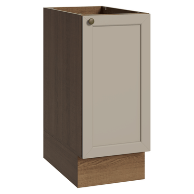 Balcão de Cozinha 35 cm 1 Porta (Sem Tampo) Rustic/Crema Vik Madesa
