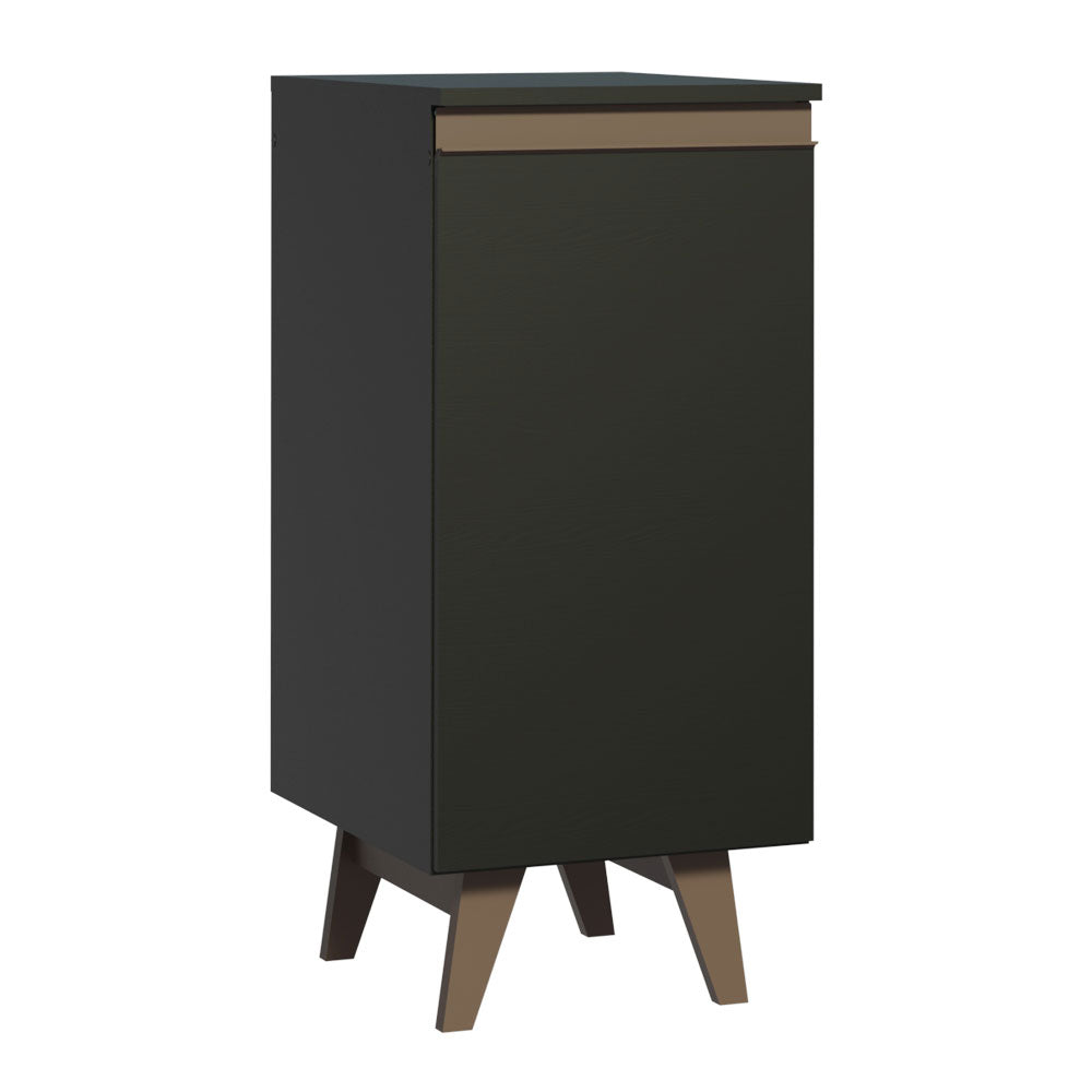 Balcão Madesa Reims 35 cm 1 Porta Preto