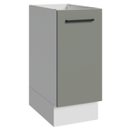Balcão de Cozinha 35 cm 1 Porta (Sem Tampo) Branco/Cinza Agata Madesa