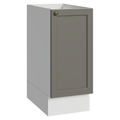 Balcão de Cozinha 35 cm 1 Porta (Sem Tampo) Branco/Cinza Vik Madesa