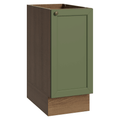 Balcão de Cozinha 35 cm 1 Porta (Sem Tampo) Rustic/Verde Vik Madesa