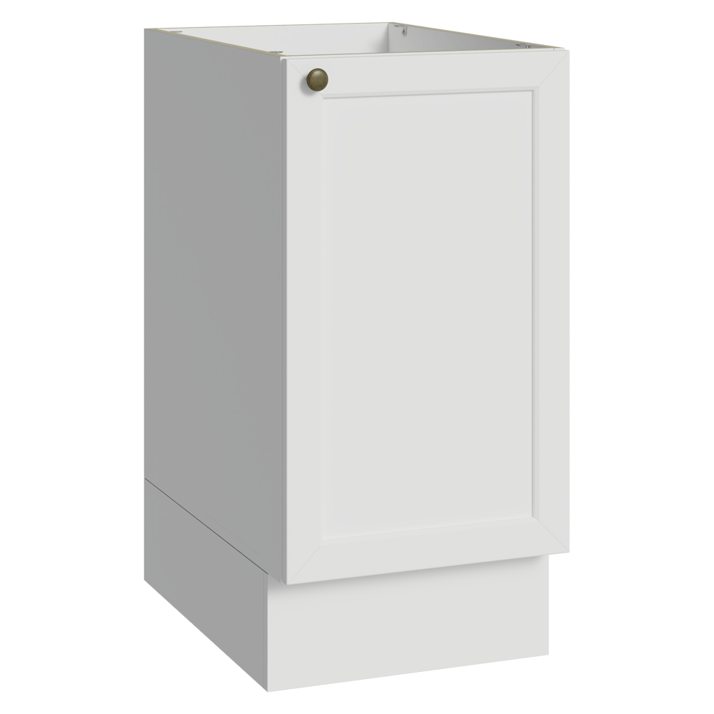 Balcão de Cozinha 40 cm 1 Porta (Sem Tampo) Branco Vik Madesa