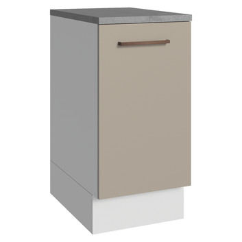 Balcão 40 cm 1 Porta Branco/Crema Agata Madesa