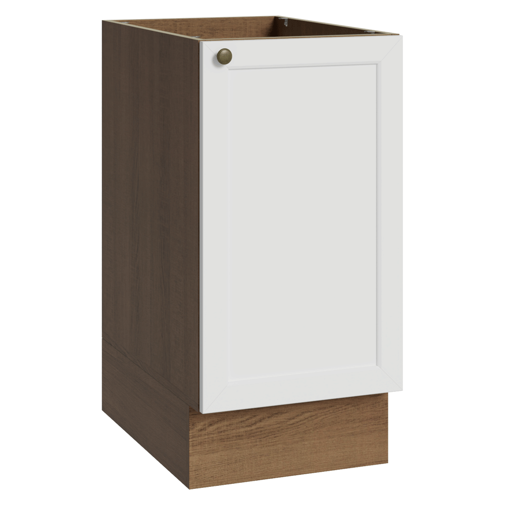 Balcão de Cozinha 40 cm 1 Porta (Sem Tampo) Rustic/Branco Vik Madesa